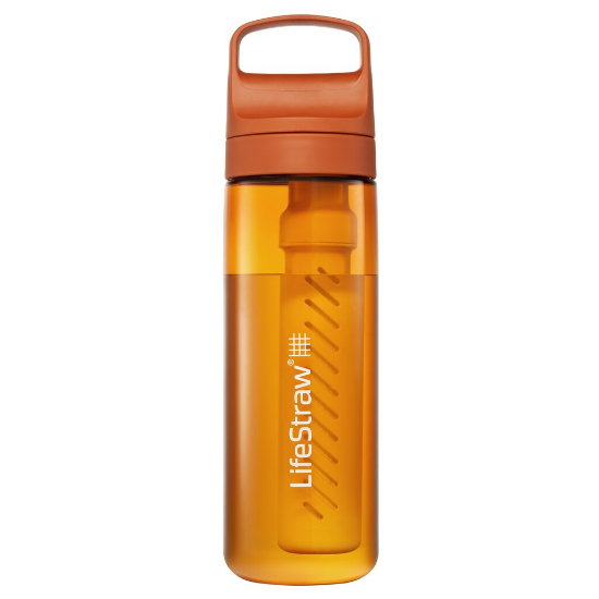 LifeStraw Go 2.0 Tritan 650 ml ūdens filtra pudele – Kyoto Orange