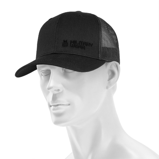 Military Wear Retro Trucker Cap – Black
