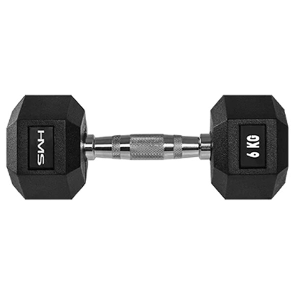 HMS Hex Pro sešstūra hanteles komplekts 2 × 6 kg