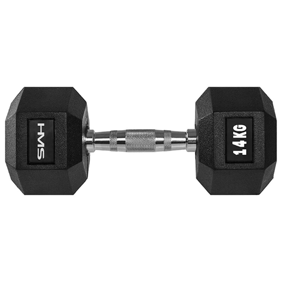 HMS Hex Pro sešstūra hantele 14 kg