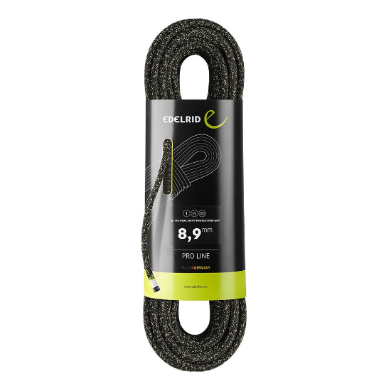 Edelrid Tactical Swift Protect Pro Dry virve 8,9 mm / 60 m - Pelēka