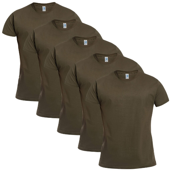 Forest Green militārā stila T-krekli – 5 gab.