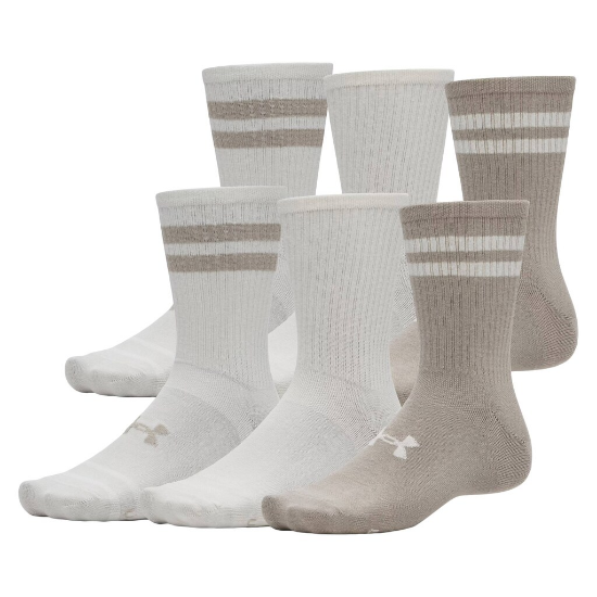 Under Armour Essential Crew zeķes – Timberwolf Taupe / Stone, 12 pāri