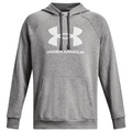 Under Armour Rival Fleece Logo džemperis – Castlerock Light Heather/White