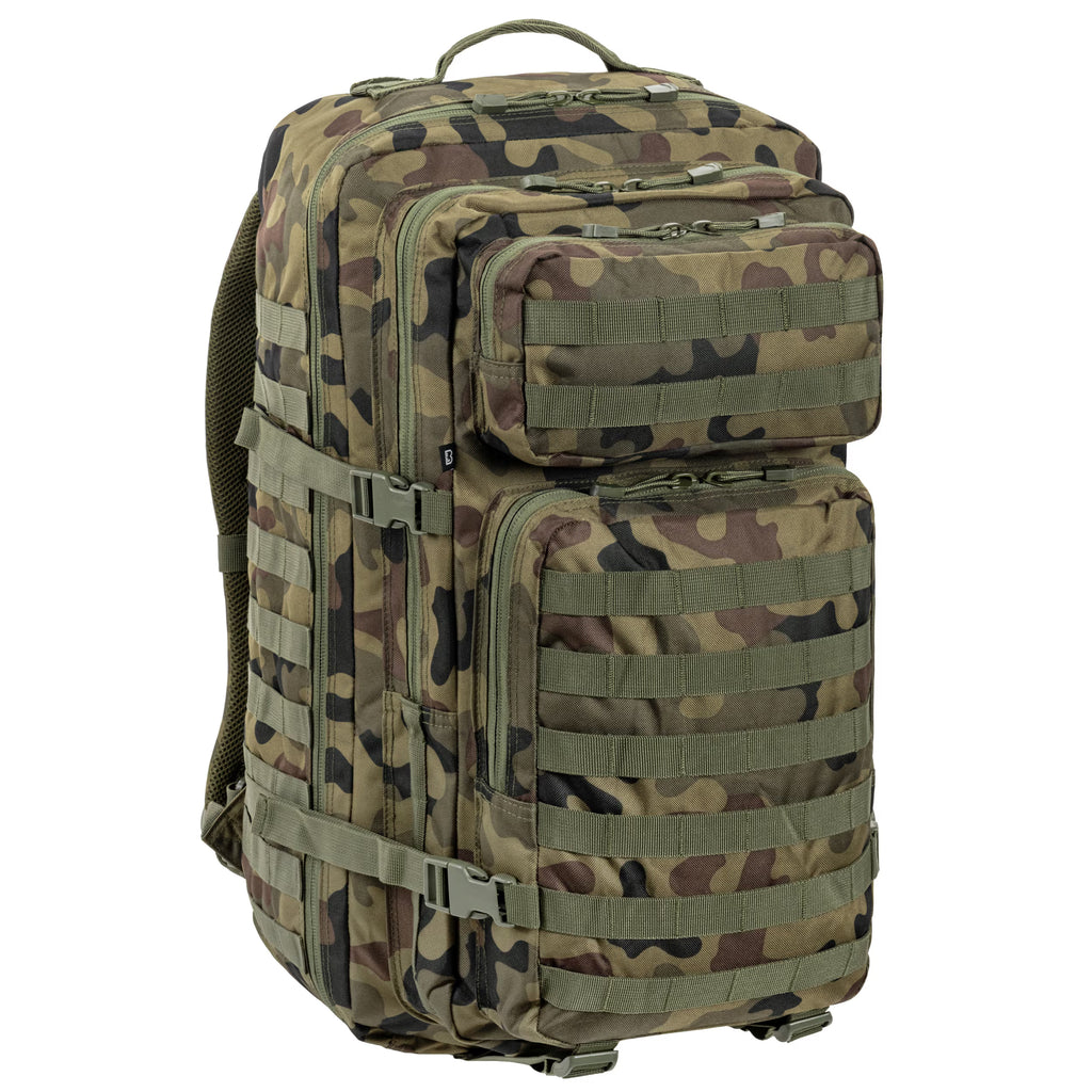 Brandit US Cooper XL mugursoma, 65 l, Pantera PL Woodland kamuflāža