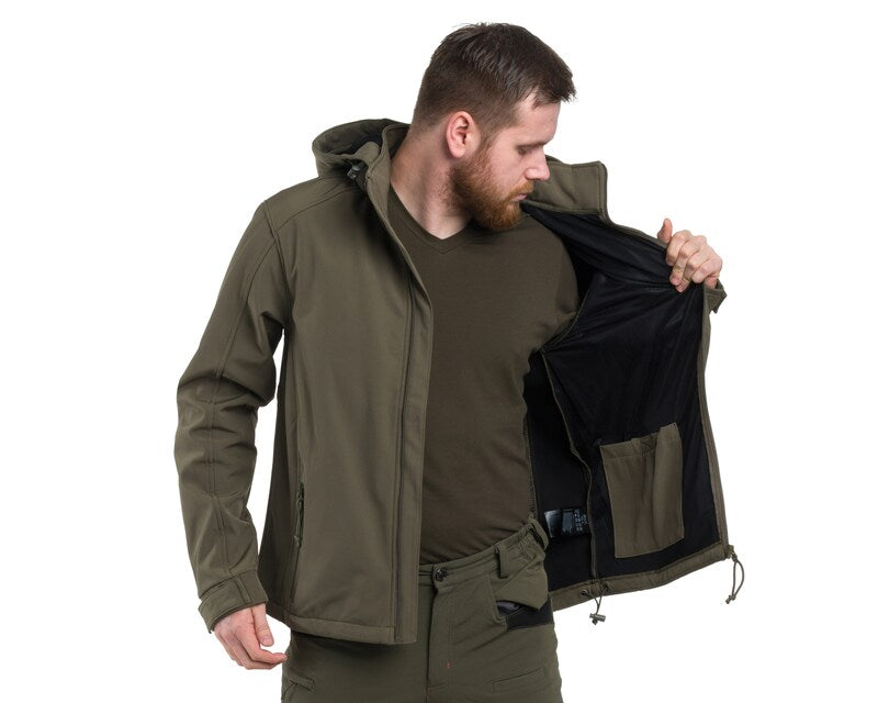 Brandit Softshell Hurricane jaka – olīvzaļa