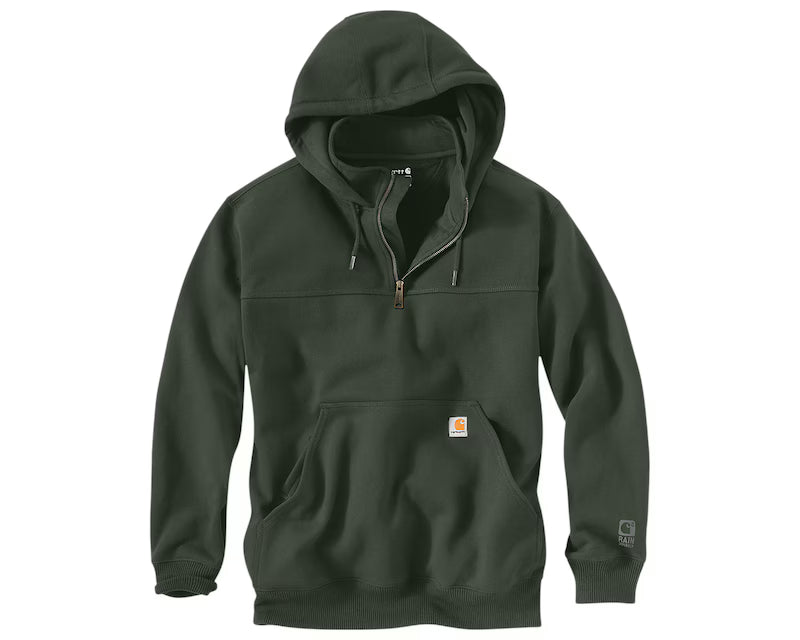 Carhartt Rain Defender Heavyweight Half Zip Sweatshirt – Forestry Green