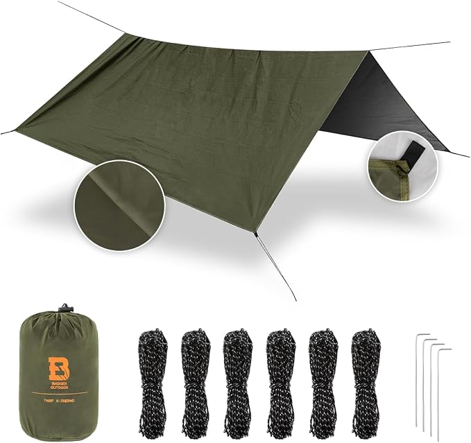 Badger Outdoor X-Thermo Tarp – olīvu krāsā
