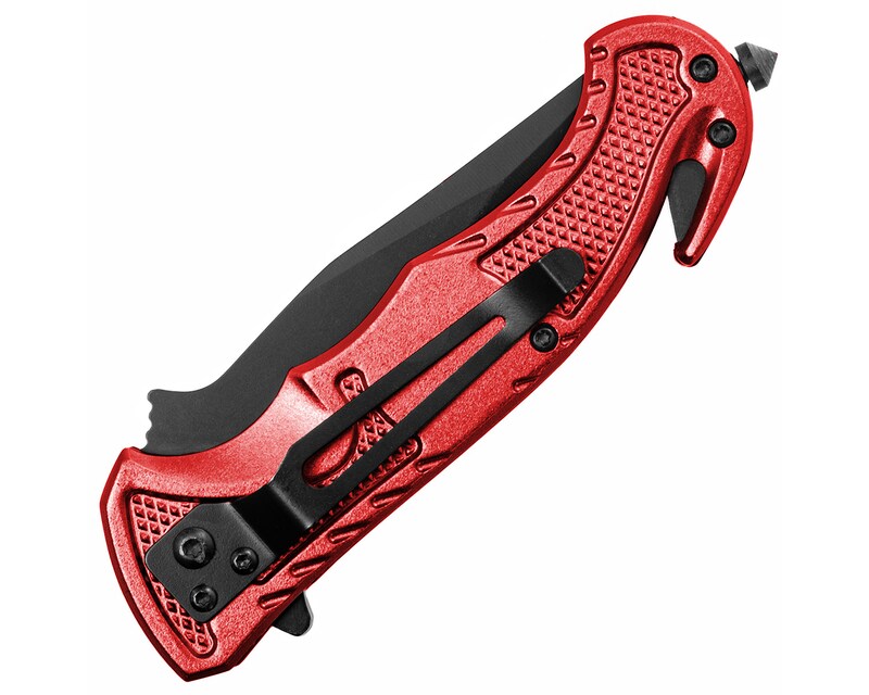 Rescue Folding Knife Red – glābšanas saliekamais nazis