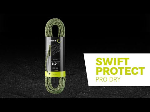 Edelrid Tactical Swift Protect Pro Dry virve 8,9 mm / 60 m - Pelēka