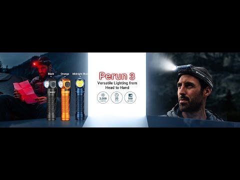 Olight Perun 3 Black – 3000 lm galvas lukturis